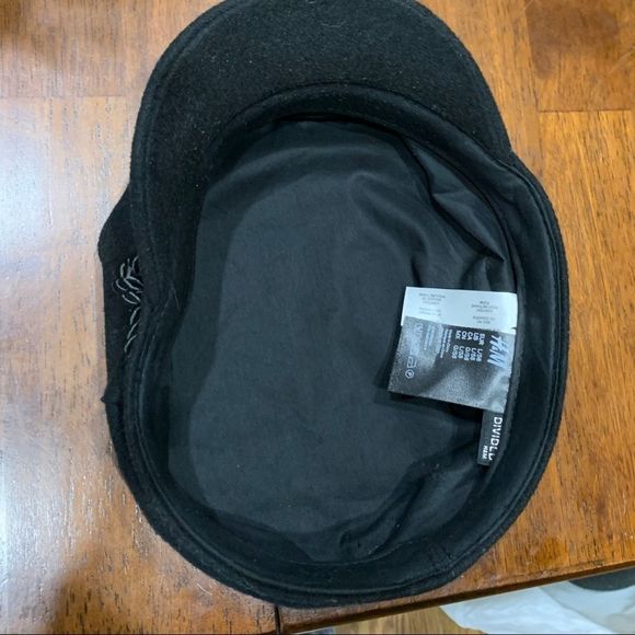 H&M black captain hat womens Sz L - Picture 7 of 10